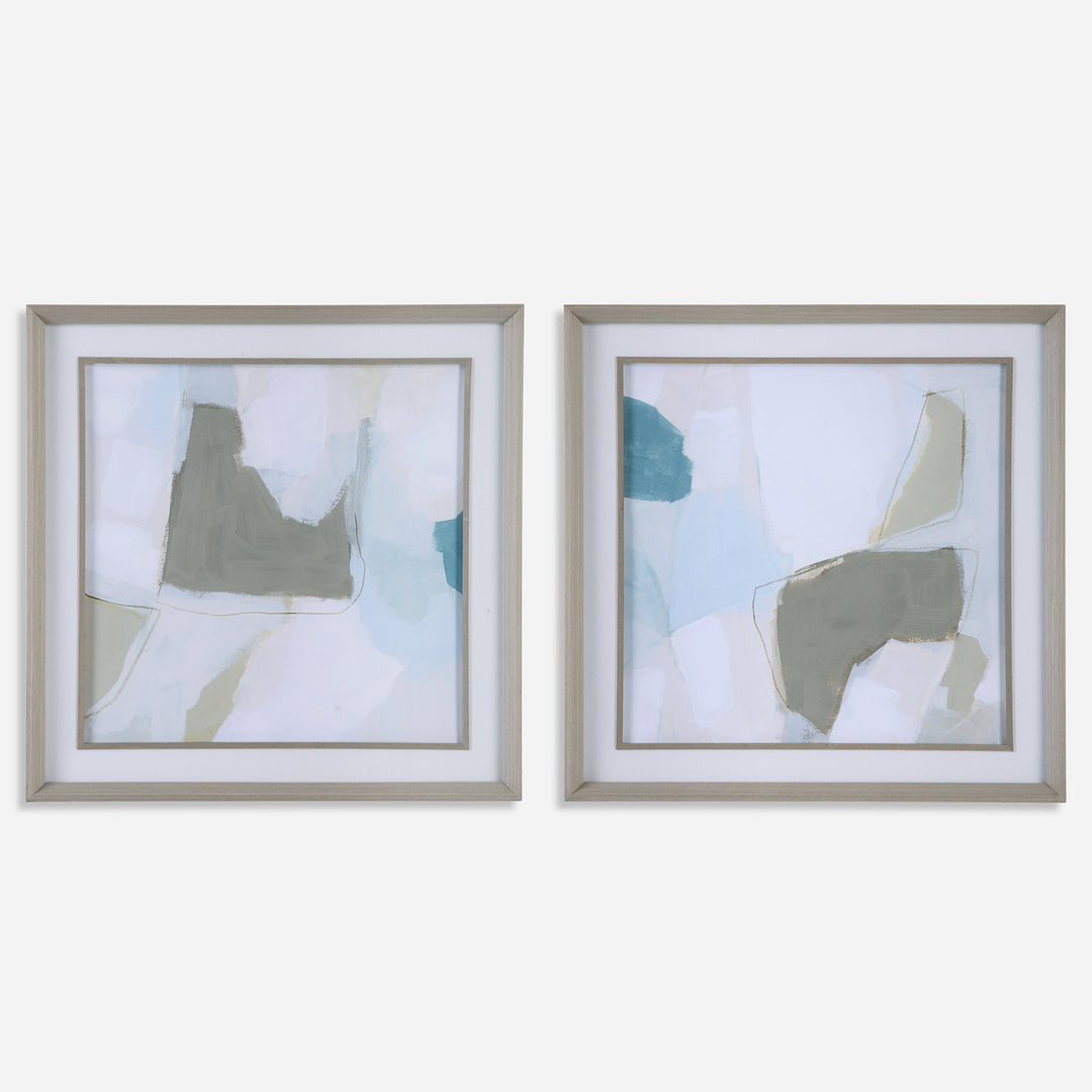 Uttermost Mist Shapes Framed Prints