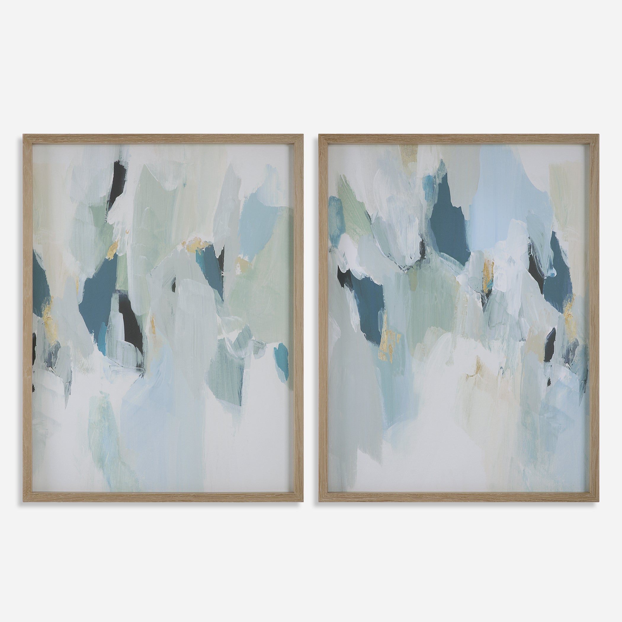 Uttermost Seabreeze Abstract Framed Canvas Prints