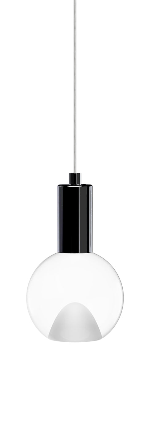 Blackjack Lighting 5" Acrylic Globe Pendant Pendants Blackjack Lighting 5" Matte Black 