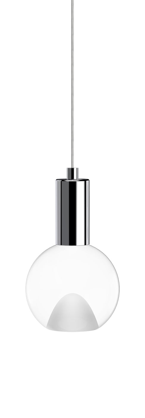 Blackjack Lighting 3" Acrylic Globe Pendant Pendants Blackjack Lighting 3" Clear Polished Chrome