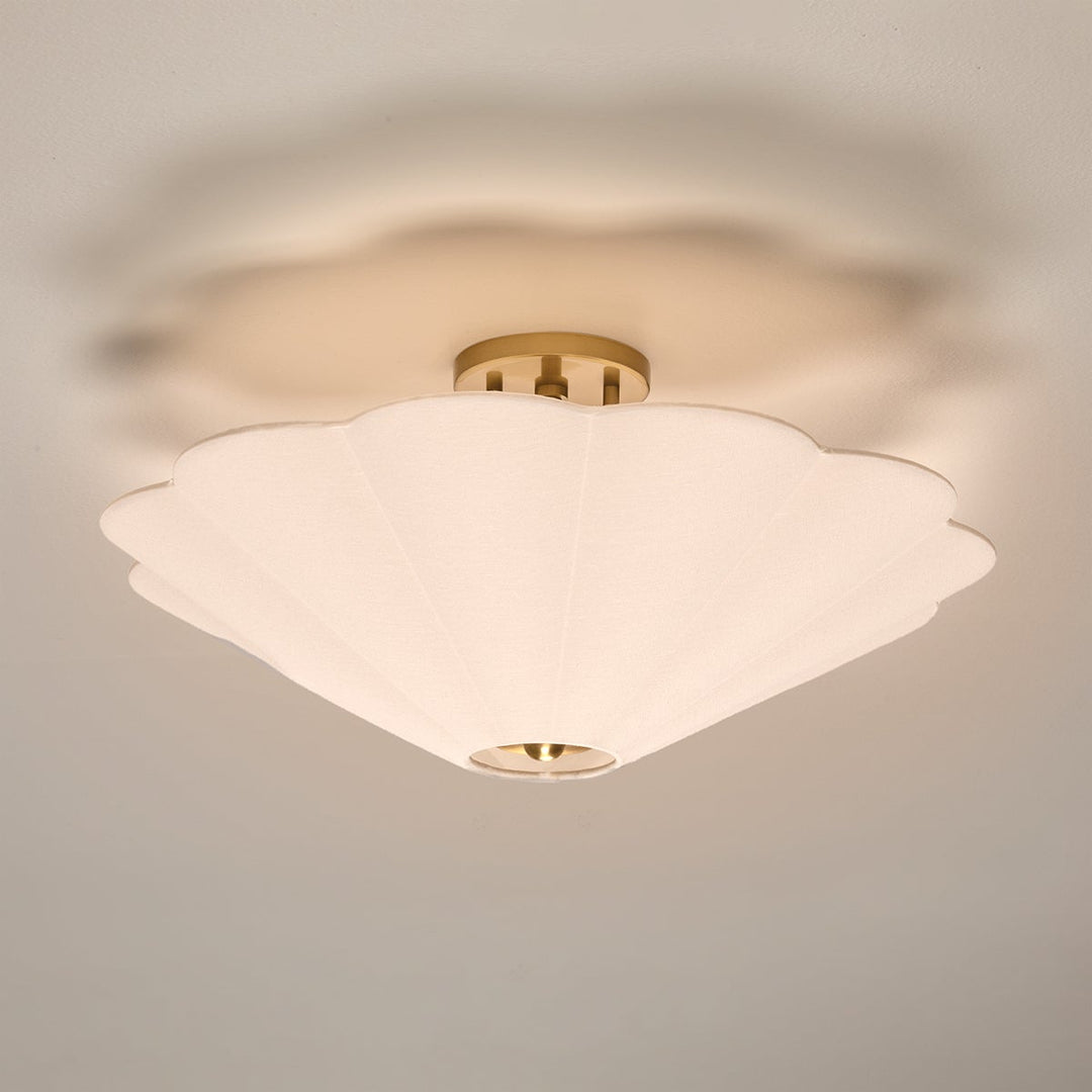 Mitzi Alana Semi Flush Ceiling Semi Flush Mounts Mitzi Aged Brass  