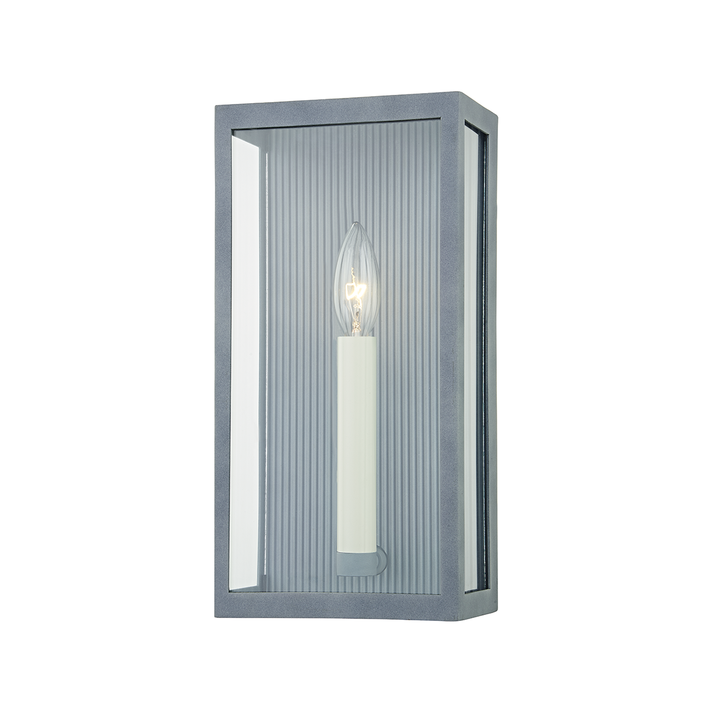 Troy Lighting Vail Wall Sconce Wall Sconces Troy Lighting WEATHERED ZINC 6.5x6.5x13 