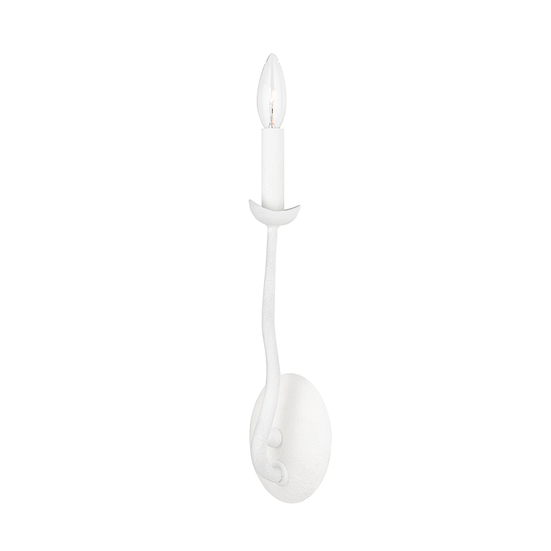 Troy Lighting Reign Wall Sconce Wall Sconces Troy Lighting GESSO WHITE 5x5x14 