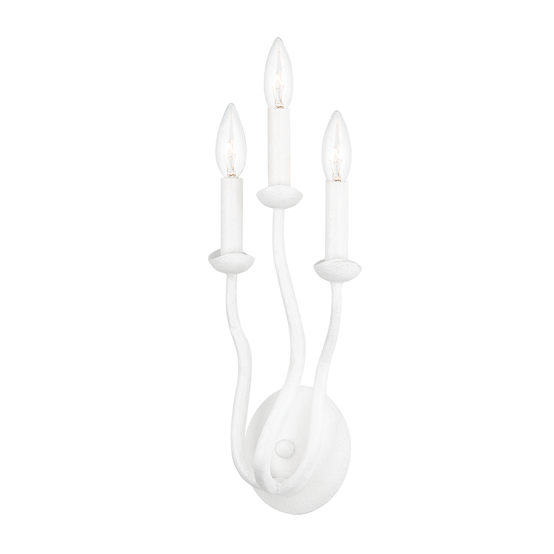 Troy Lighting Reign Wall Sconce Wall Sconces Troy Lighting GESSO WHITE 7x7x15.25 