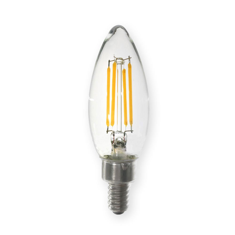 TORPEDO SHAPED B10 (E12 BASE) Bulbs Emery Allen 3.5 2700K 12V AC/DC