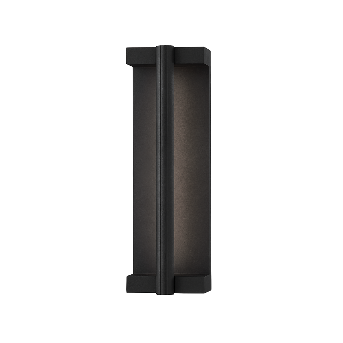 Troy Lighting Calla Wall Sconce Wall Sconce Troy Lighting TEXTURED BLACK 4.75x4.75x15 