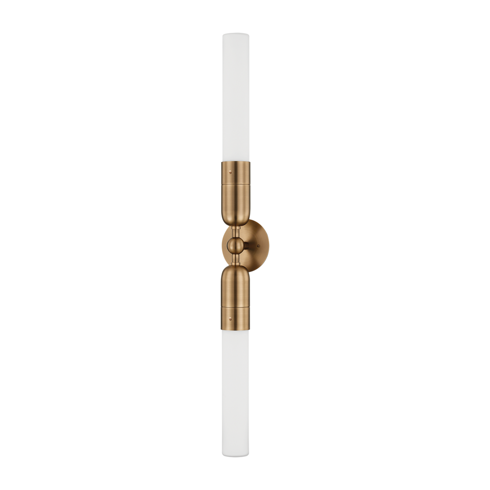 Troy Lighting Darby Wall Sconce Wall Sconces Troy Lighting PATINA BRASS 4.75x4.75x36.25 