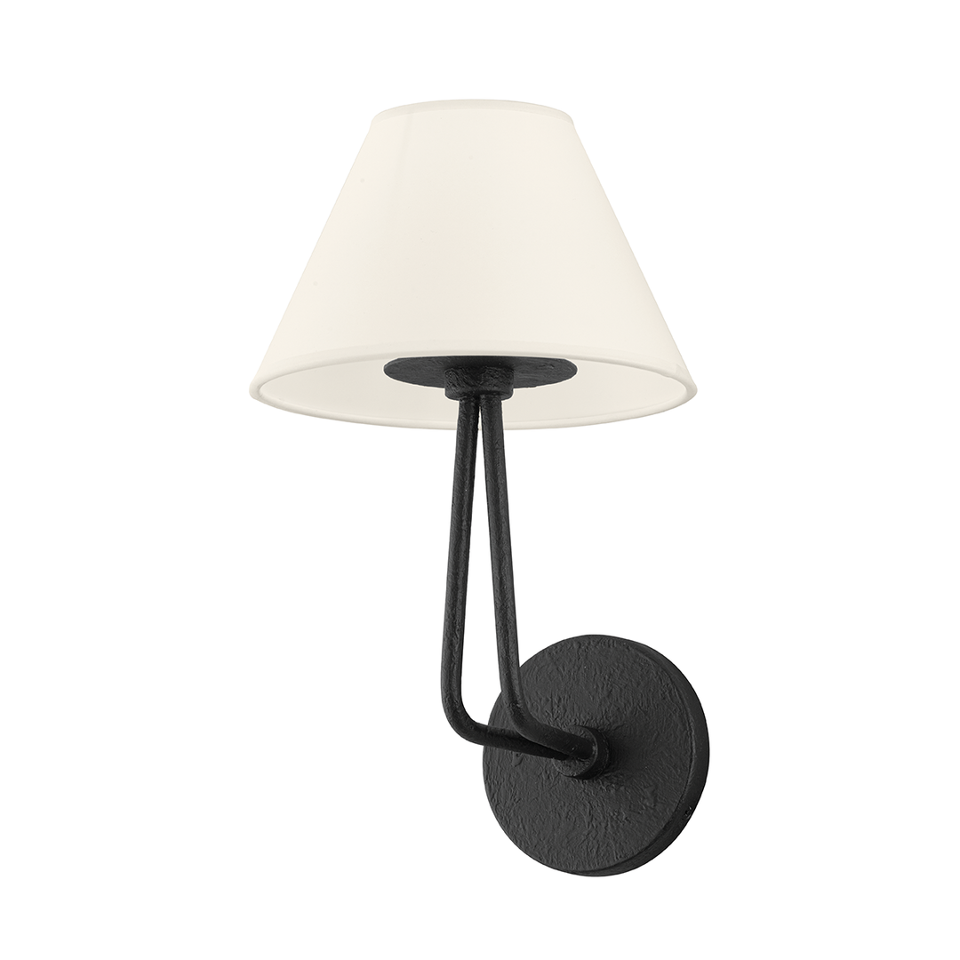 Troy Lighting Ozias Wall Sconce Wall Sconces Troy Lighting BLACK IRON 8x8x13.75 