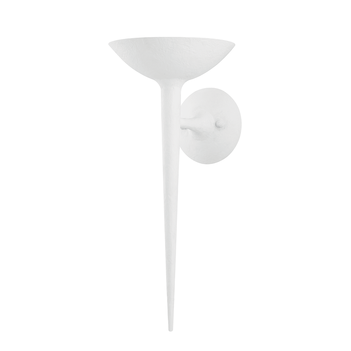 Troy Lighting Cecilia Wall Sconce Wall Sconce Troy Lighting GESSO WHITE 8x8x18.5 
