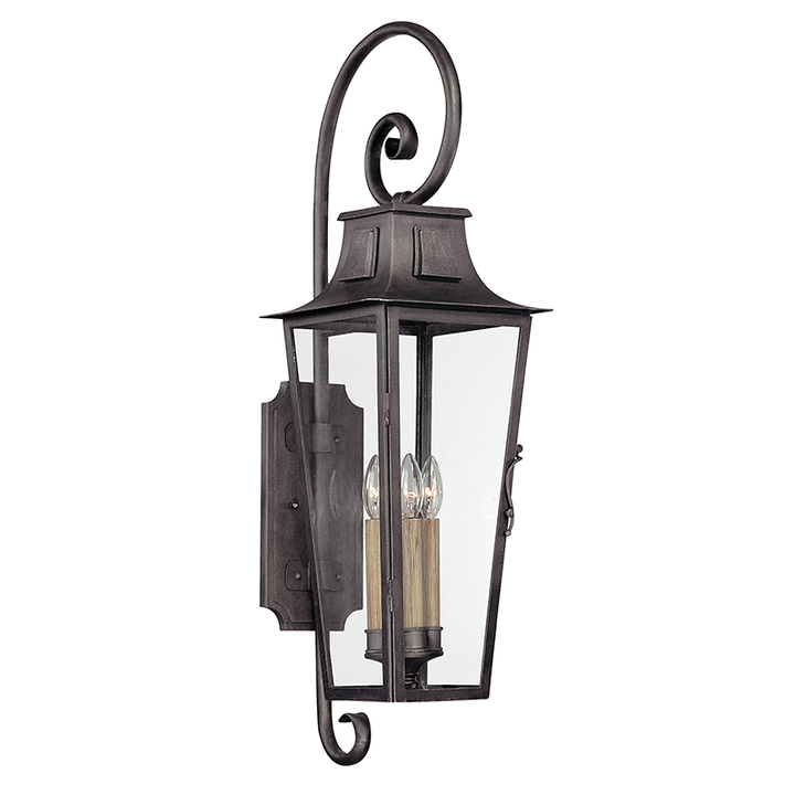 Troy Lighting Parisian Square Wall Sconce Wall Sconces Troy Lighting AGED PEWTER 10x10x34.5 