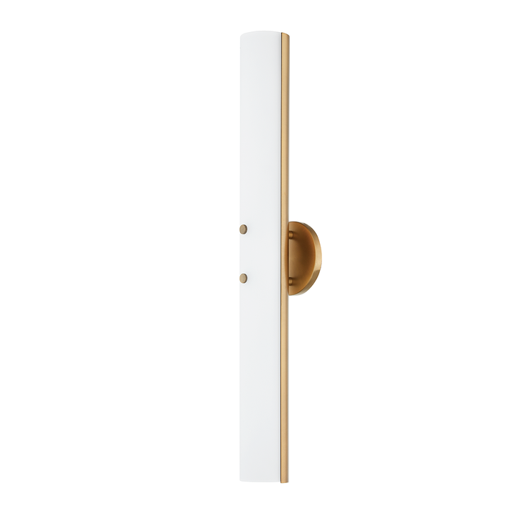 Troy Lighting TITUS Wall Sconce Wall Sconces Troy Lighting PATINA BRASS 4.75x4.75x25.75 