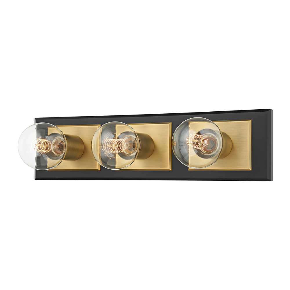 Troy Lighting Runyan Bath and Vanity Vanity Lights Troy Lighting PATINA BRASS/SOFT BLACK 17.75x17.75x4.75 