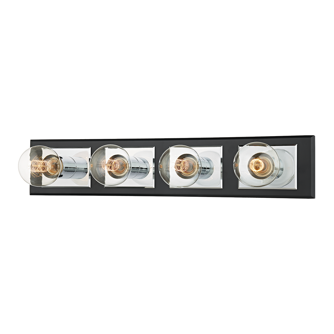 Troy Lighting Runyan Bath and Vanity Vanity Lights Troy Lighting Polished Chrome/soft Black 23.25x23.25x4.75 