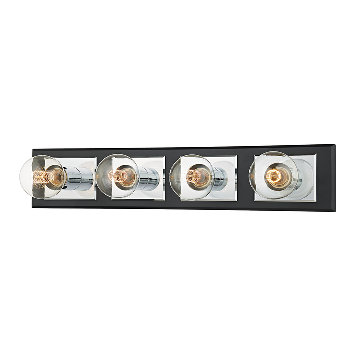 Troy Lighting Runyan Bath and Vanity Vanity Lights Troy Lighting Polished Chrome/soft Black 23.25x23.25x4.75 