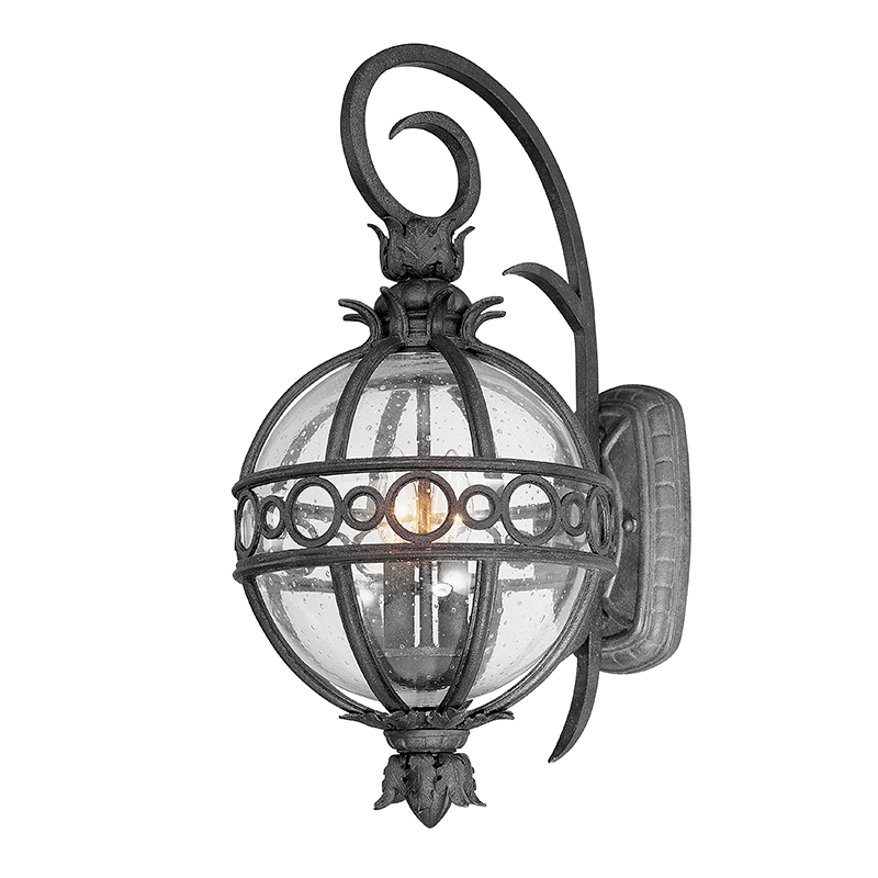 Troy Lighting Campanile Wall Sconce Wall Sconce Troy Lighting FRENCH IRON 11x11x22.25 