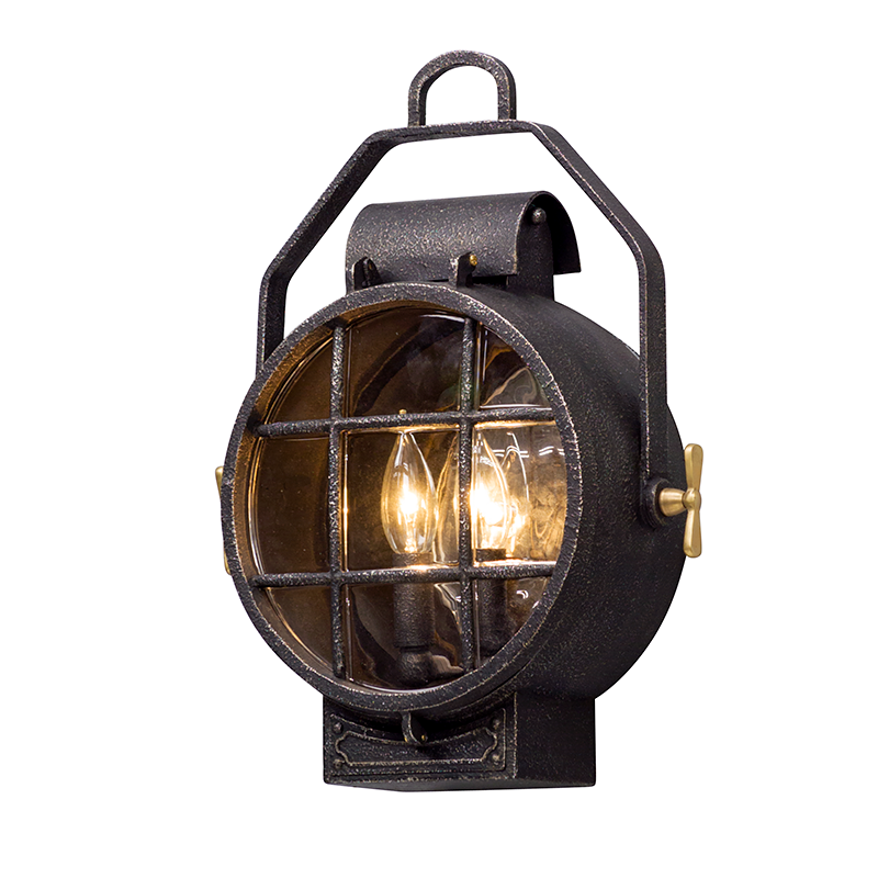 Troy Lighting Point Lookout Wall Sconce Wall Sconces Troy Lighting AGED PEWTER 12.5x12.5x16.25 