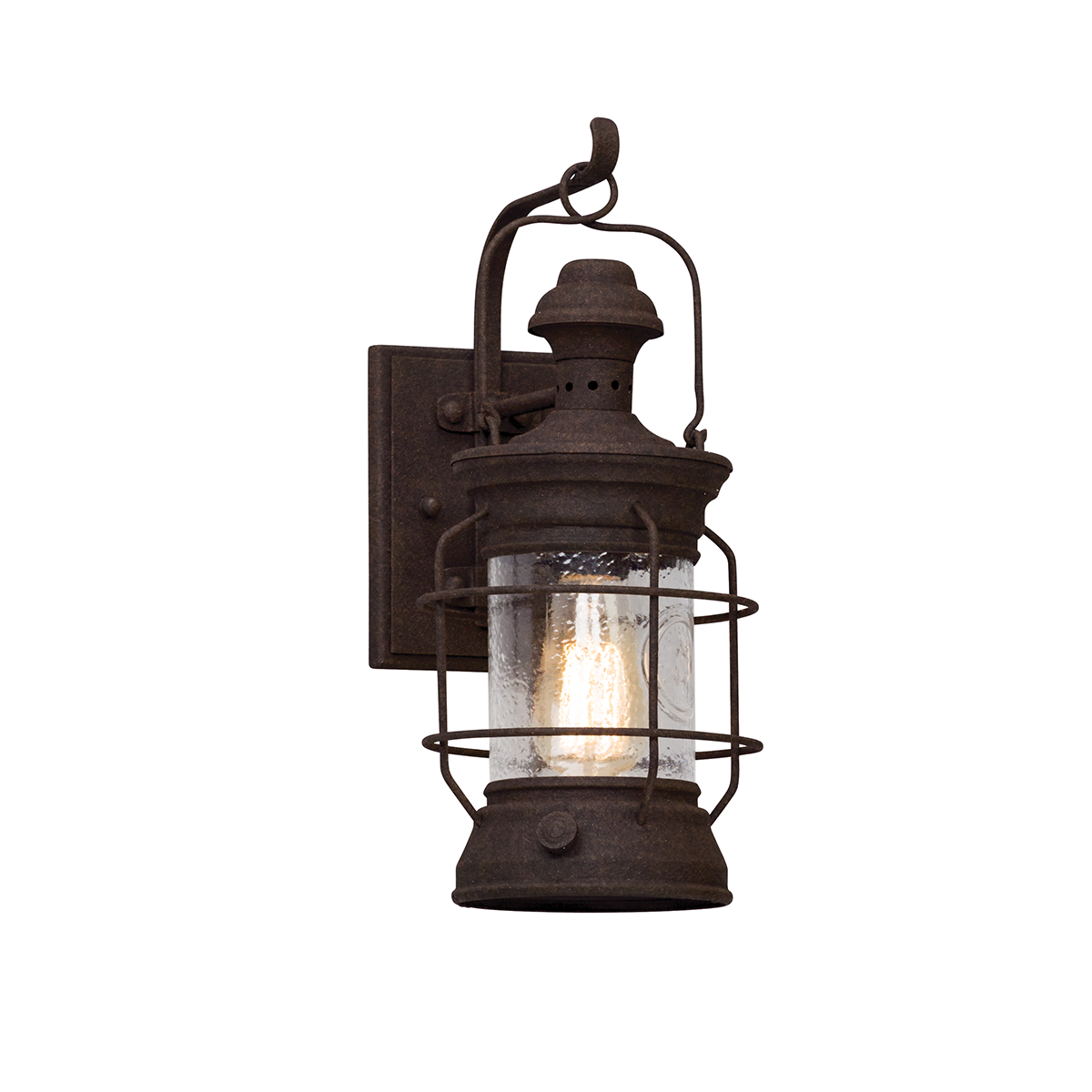 Troy Lighting Atkins Wall Sconce Wall Sconce Troy Lighting HERITAGE BRONZE 6.75x6.75x15.5 