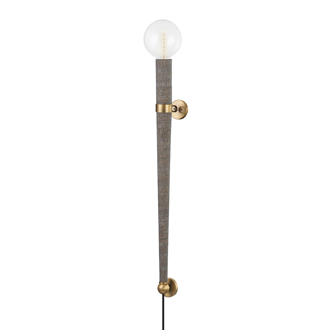 Troy Lighting RUFUS Wall Sconce Wall Sconces Troy Lighting PATINA BRASS 5x5x36 