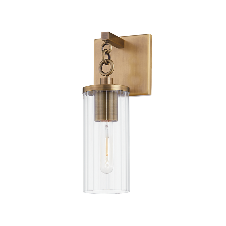 Troy Lighting Yucca Wall Sconce Wall Sconces Troy Lighting PATINA BRASS 4.75x4.75x12.75 