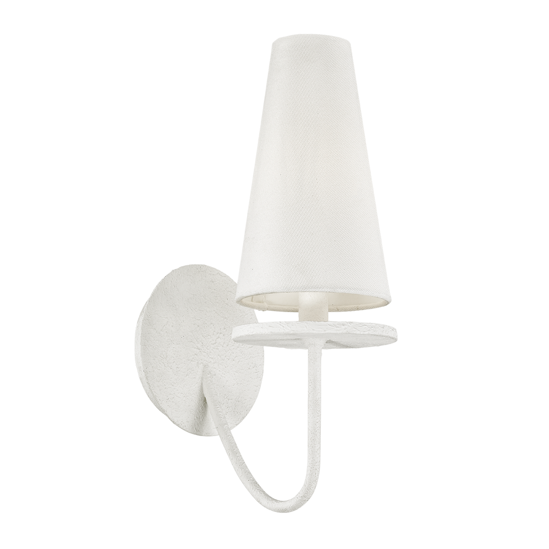 Troy Lighting Marcel Wall Sconce Wall Sconces Troy Lighting GESSO WHITE 5.5x5.5x14.25 