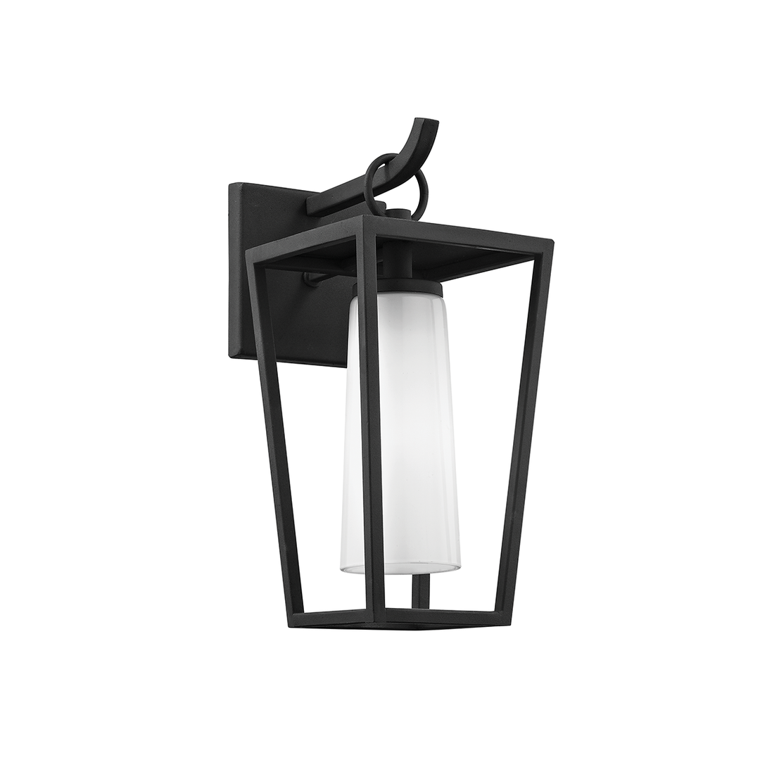 Troy Lighting Mission Beach Wall Sconce Wall Sconces Troy Lighting TEXTURED BLACK 6x6x13.5 