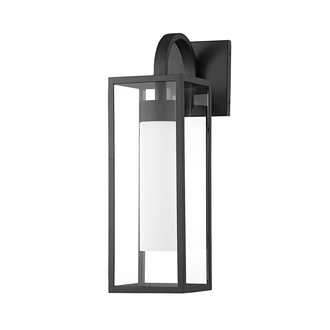 Troy Lighting Pax Wall Sconce Wall Sconces Troy Lighting TEXTURED BLACK 6x6x19.75 