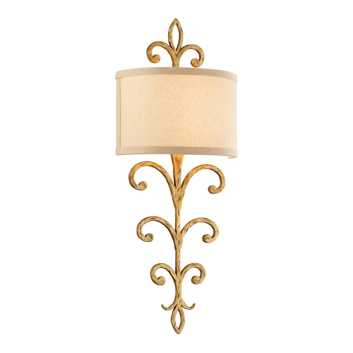Troy Lighting Crawford Wall Sconce Wall Sconce Troy Lighting CRAWFORD GOLD 11x11x25.75 