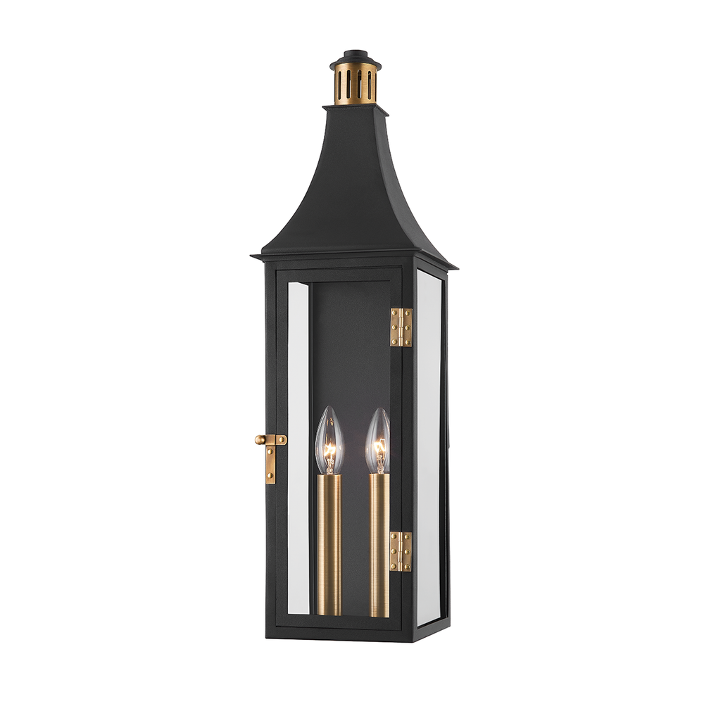 Troy Lighting WES Wall Sconce Outdoor Wall Lights Troy Lighting PATINA BRASS 7x7x23.75 