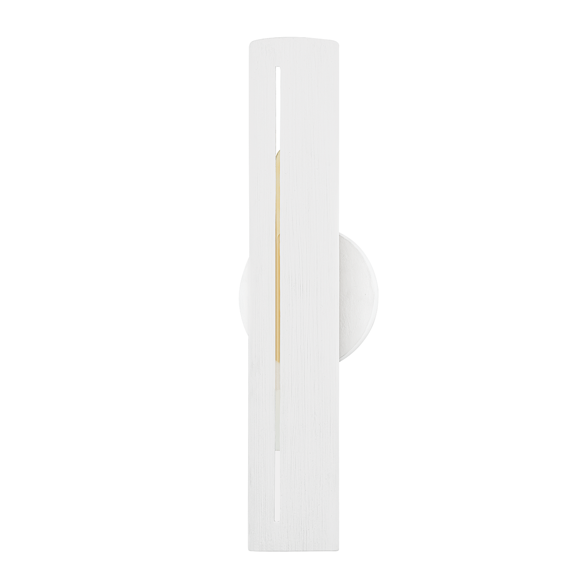 Troy Lighting Brandon Wall Sconce Wall Sconce Troy Lighting GESSO WHITE 5x5x17.75 