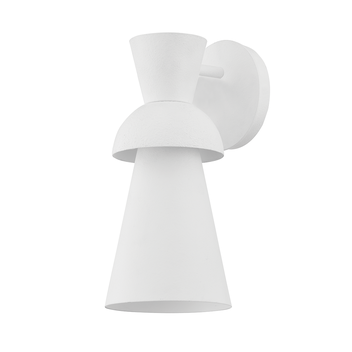 Troy Lighting Florence Wall Sconce Wall Sconce Troy Lighting GESSO WHITE 5.5x5.5x11.75 