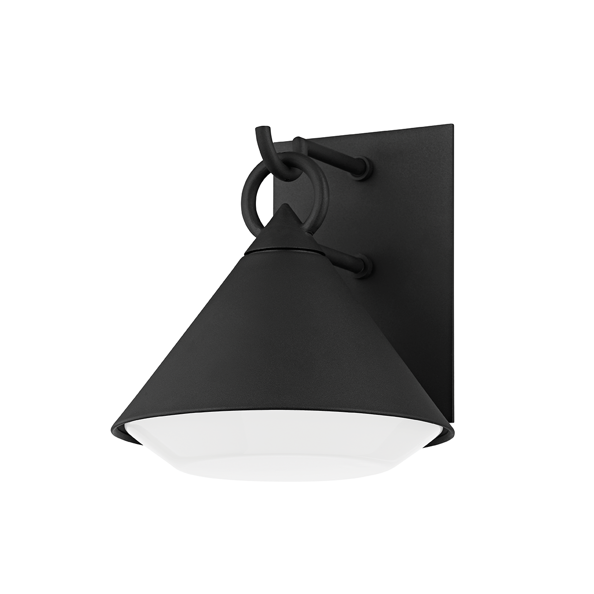 Troy Lighting Catalina Wall Sconce Wall Sconce Troy Lighting TEXTURED BLACK 9x9x10 