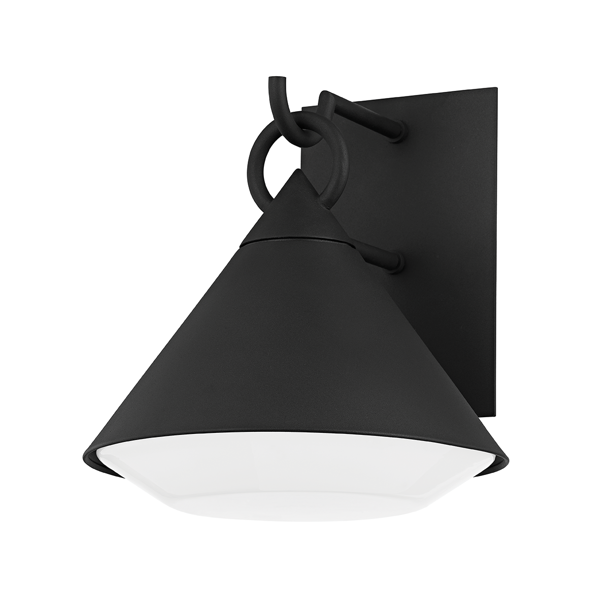 Troy Lighting Catalina Wall Sconce Wall Sconce Troy Lighting TEXTURED BLACK 11.5x11.5x12.75 