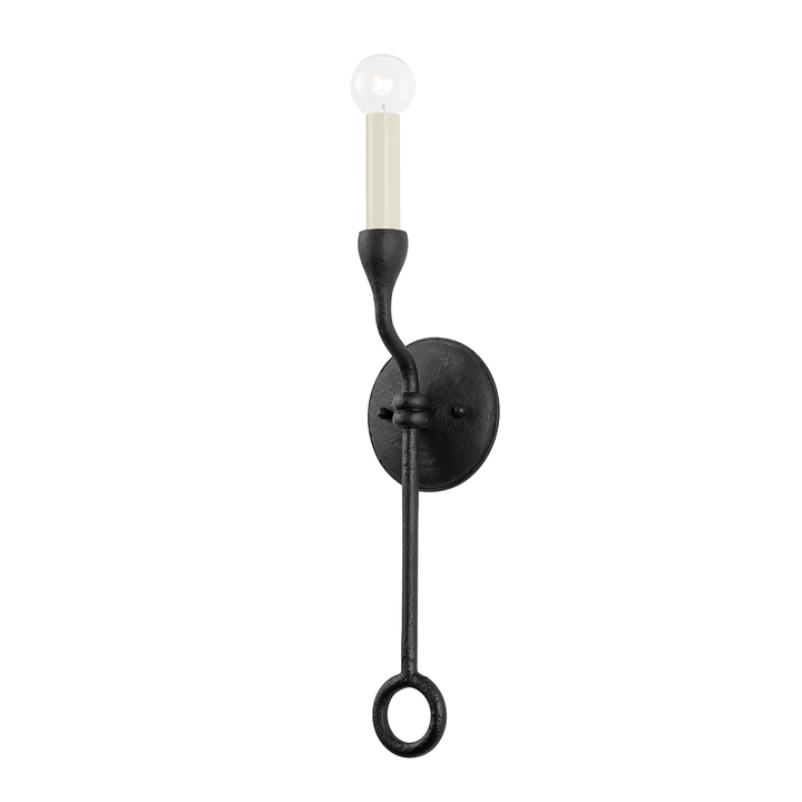 Troy Lighting ORSON Wall Sconce Wall Sconces Troy Lighting BLACK IRON 4.75x4.75x21 