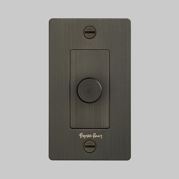 Buster + Punch 1G DIMMER SWITCH / INCANDESCENT / WITH LOGO Dimmers Buster + Punch Smoked Bronze Smoked Bronze n/a