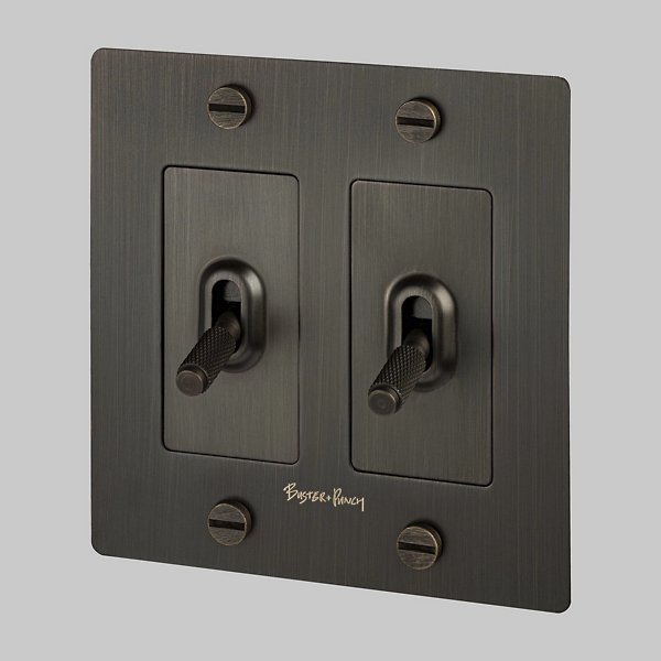 Buster + Punch 2G Toggle Switch | With Logo Cross Knurl