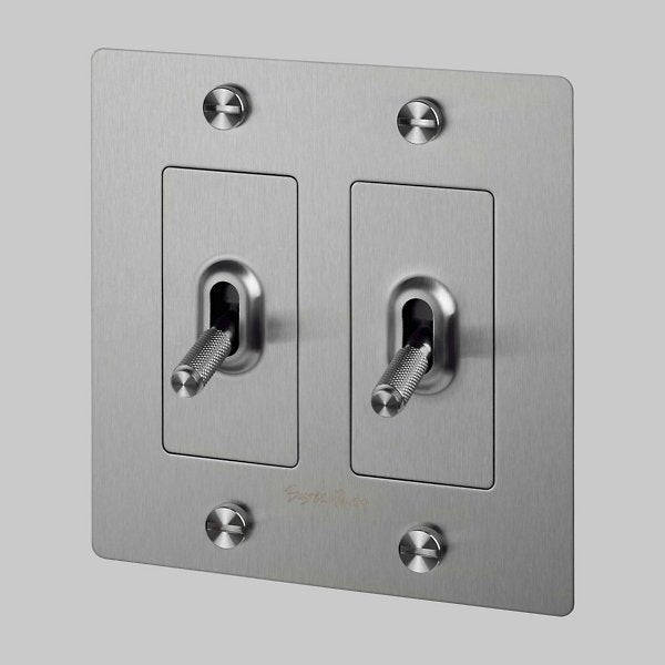 Buster + Punch 2G Toggle Switch | With Logo Cross Knurl