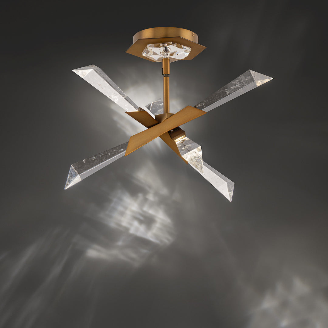 Schonbek Beyond Solitude Semi-Flush Mount BFM31417C-AB