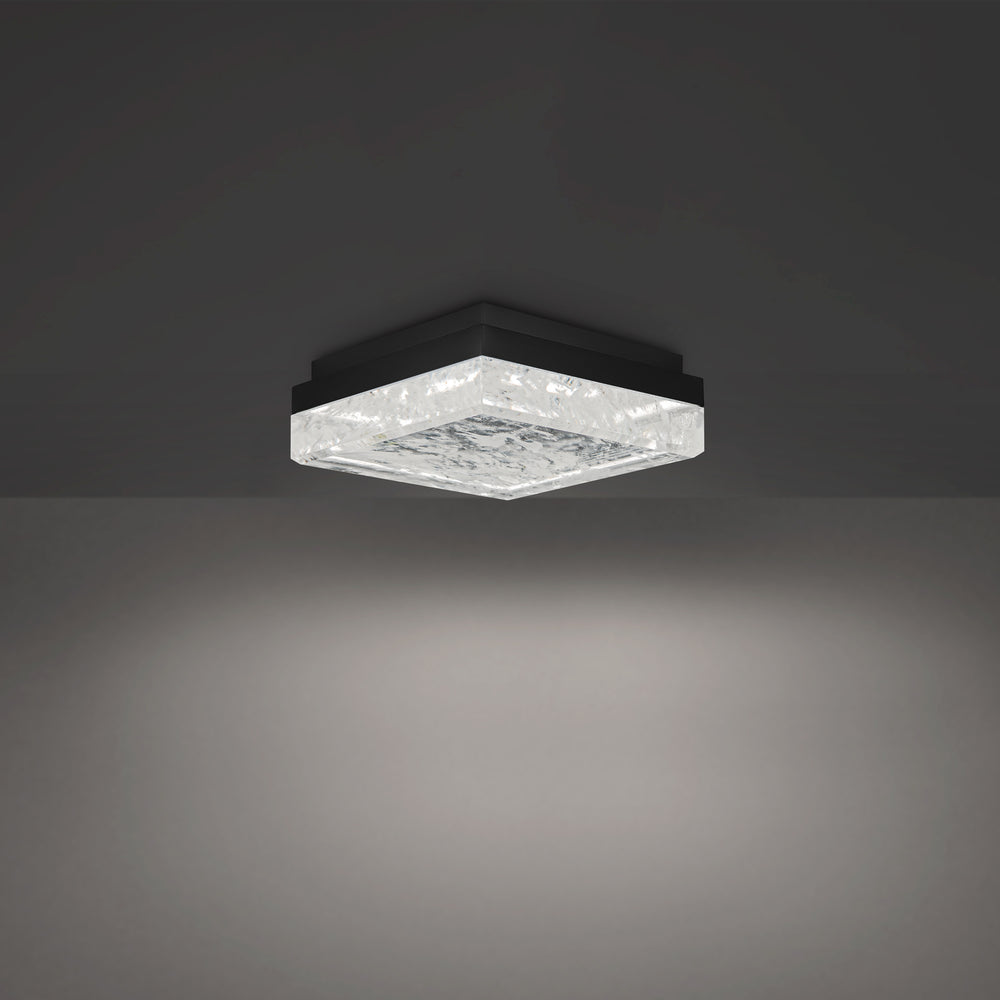 Schonbek Beyond  Whisper 12in Flush Mount Ceiling Flush Mounts Schonbek Beyond Black OPTIC HAZE 