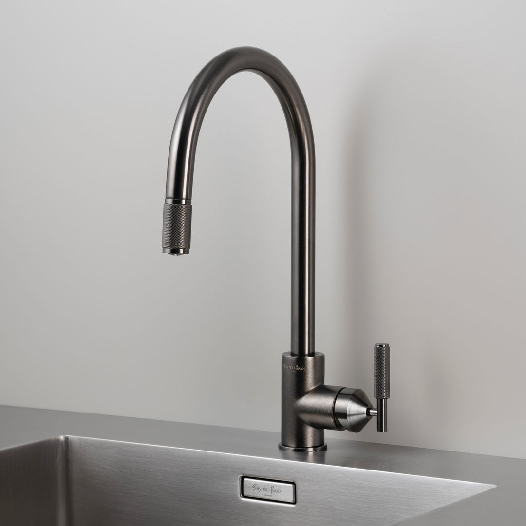 Buster + Punch KITCHEN FAUCET / MIXER / PULL-OUT SPRAY / CROSS Faucets Buster + Punch Gunmetal  