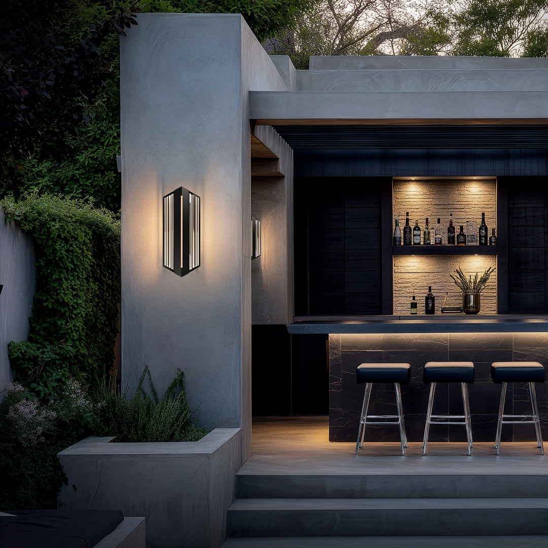 Schonbek Beyond Outlook Outdoor Wall Light BWSW58618-BK