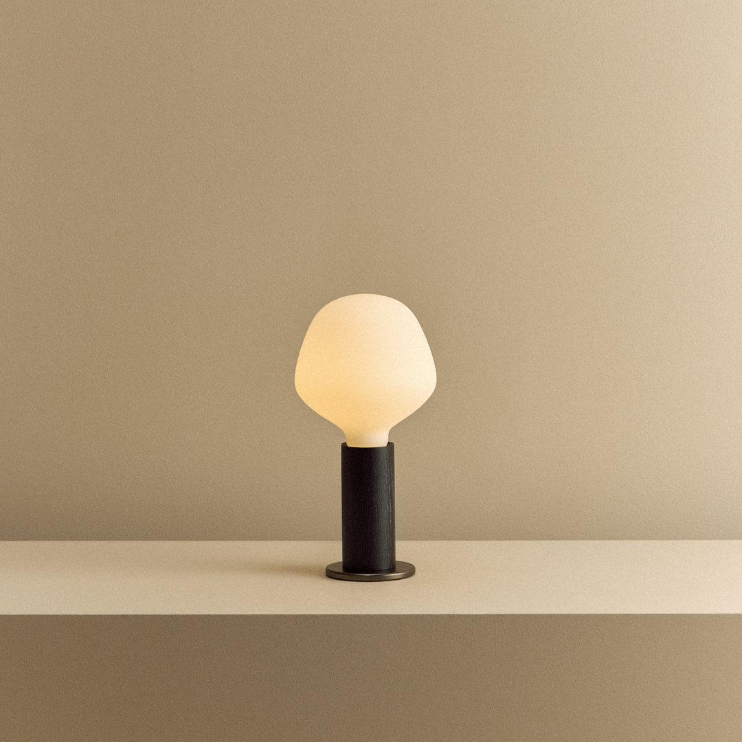 Tala Blackened Oak Knuckle Table Lamp - Model BLOAK-KT-01-US