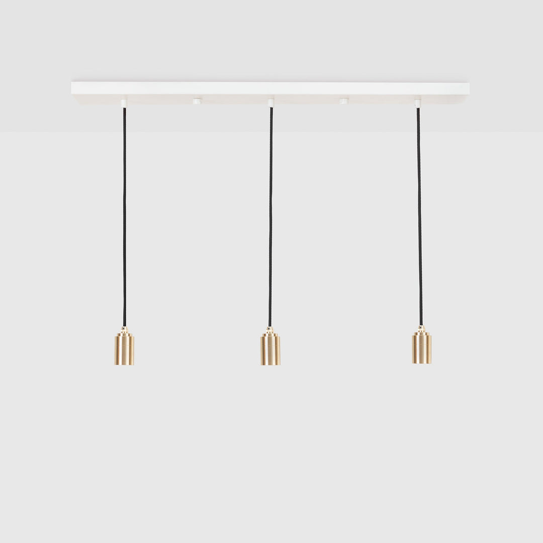 Tala Linear Triple Pendant - No Bulb - Model LP-WHT-BP-01-US