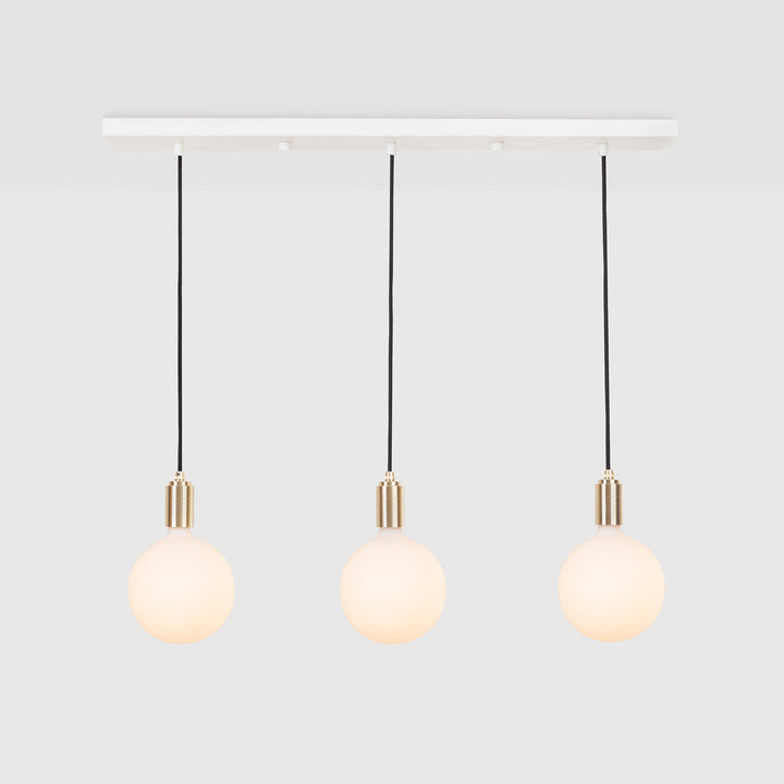 Tala Linear Triple Pendant - Sphere G150 - Model LP-WHT-SET-BP-01-US