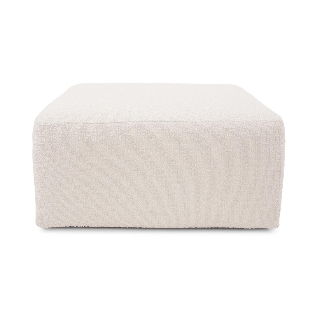 Howard Elliott Collection Universal Square Ottoman Cover Barbet Natural