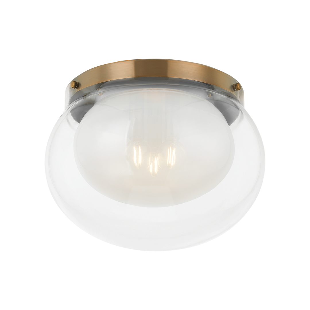 Troy Lighting Magma Flush Mount Ceiling Flush Mounts Troy Lighting PATINA BRASS 14.25x14.25x10 