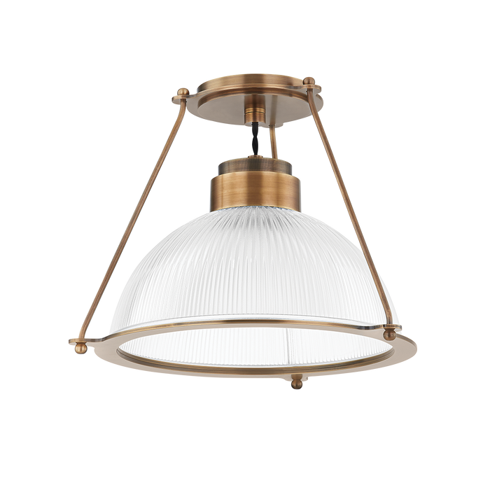 Troy Lighting GLINT Semi Flush Ceiling Semi Flush Mounts Troy Lighting PATINA BRASS 15x15x11 