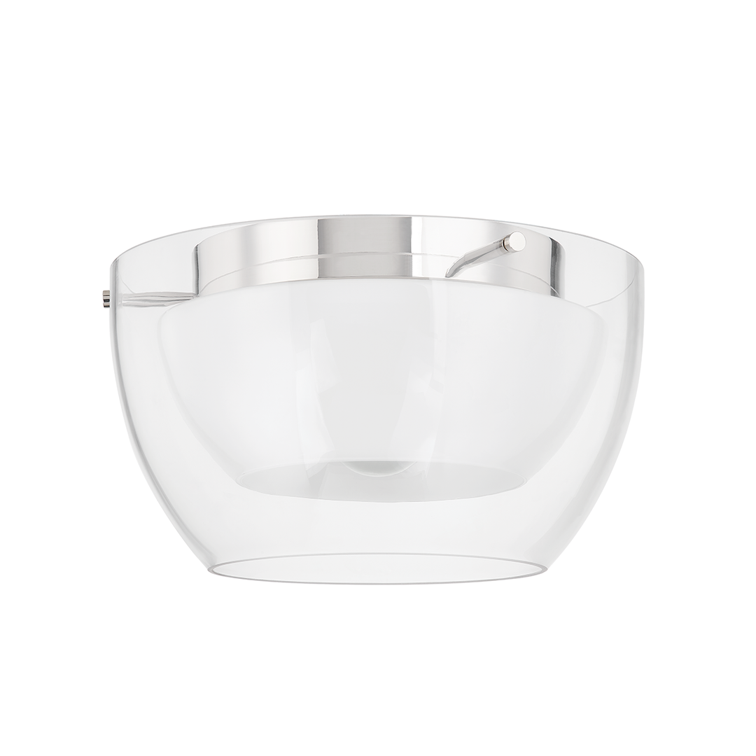 Troy Lighting DUTTON Flush Mount Ceiling Flush Mounts Troy Lighting POLISHED NICKEL 14x14x8 