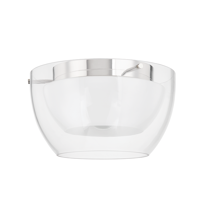 Troy Lighting DUTTON Flush Mount Ceiling Flush Mounts Troy Lighting POLISHED NICKEL 14x14x8 