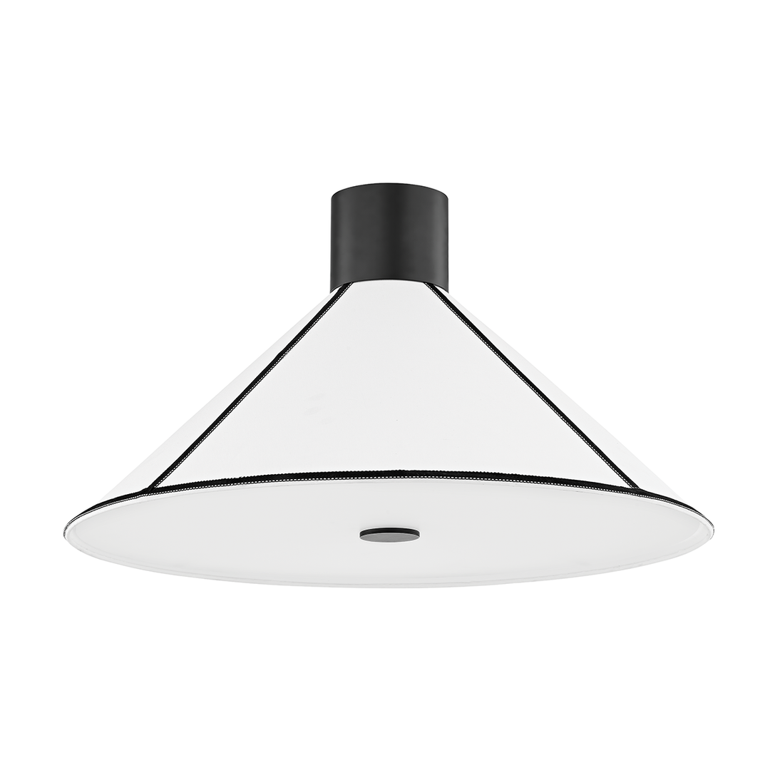 Troy Lighting Forrest Semi Flush Ceiling Semi Flush Mounts Troy Lighting SOFT BLACK 25x25x14.25 