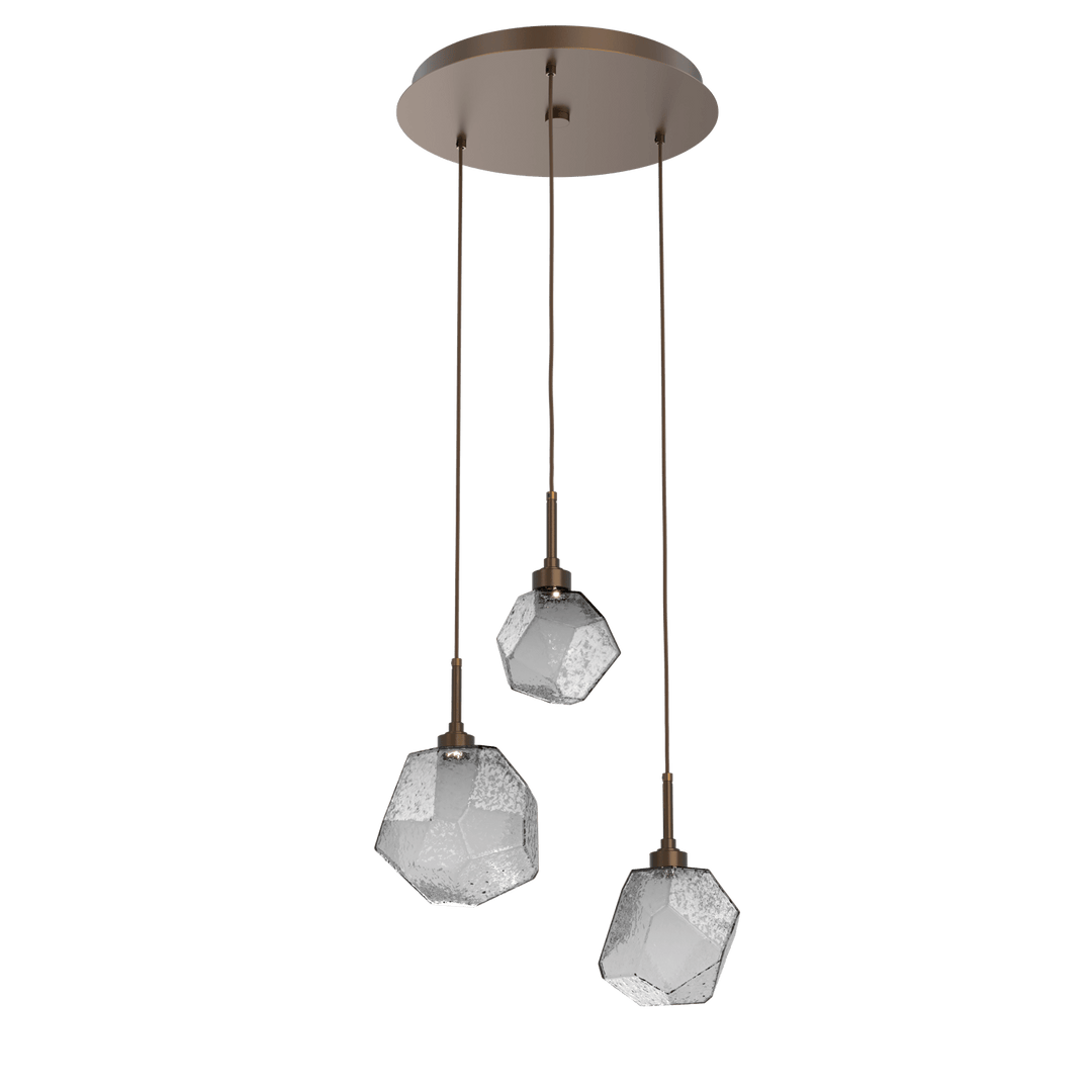 Hammerton Studio GEM ROUND 3 PENDANT CHANDELIER – QUICK SHIP